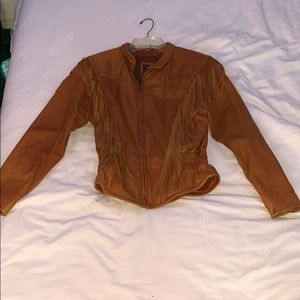Vintage Tan Leather Jacket